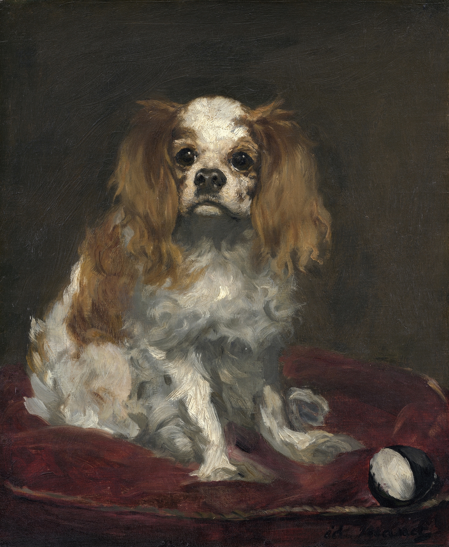 Manet painting, reference for the Manet pet portrait style