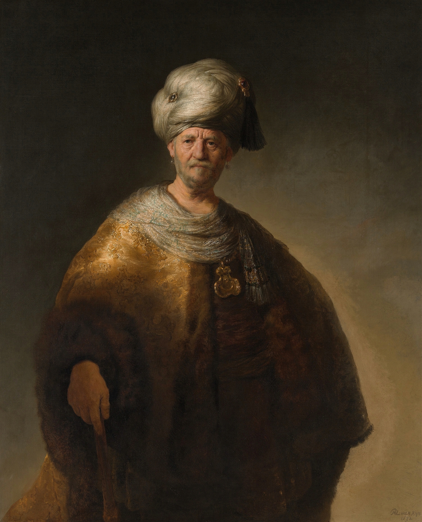 Rembrandt portrait, reference for the Rembrandt pet portrait style